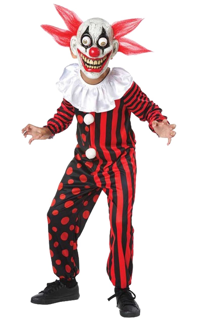 Child Halloween Clown Googly Eye Costume - Simply Fancy Dress