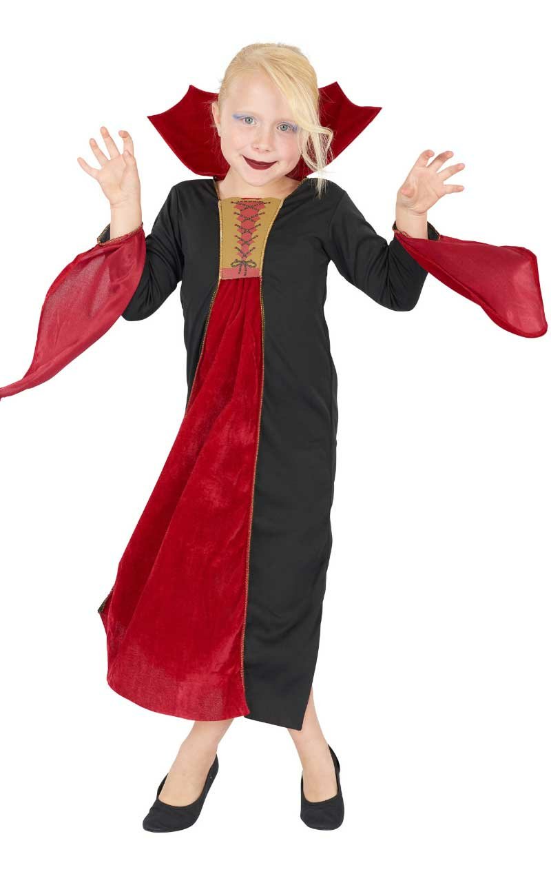 Child Halloween Gothic Vampiress Costume - Simply Fancy Dress