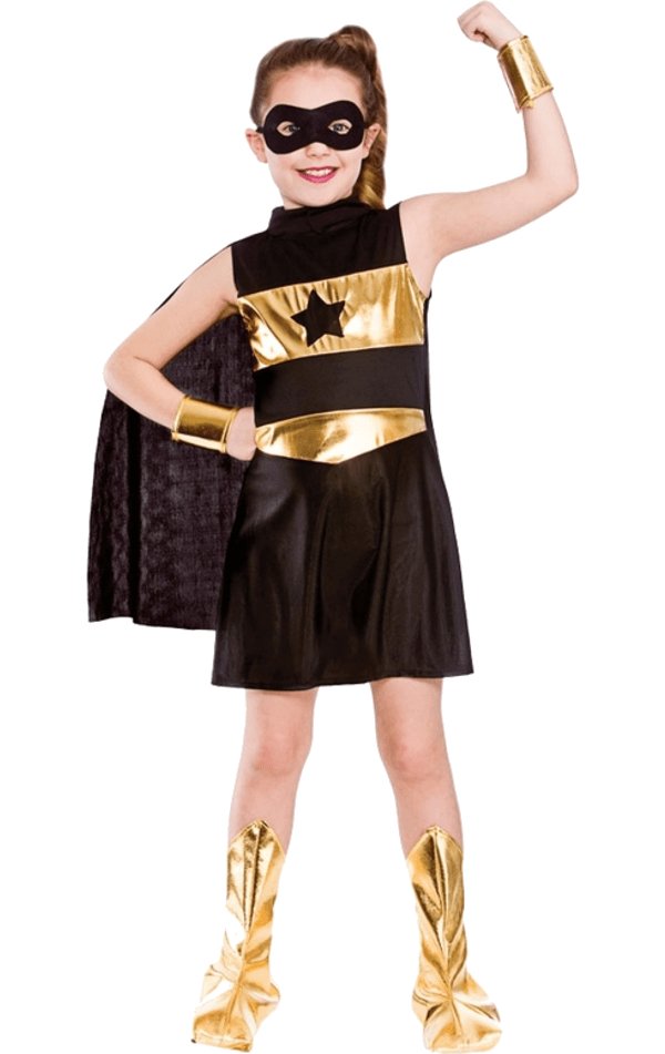 Child Super Hero Costume Black - Simply Fancy Dress