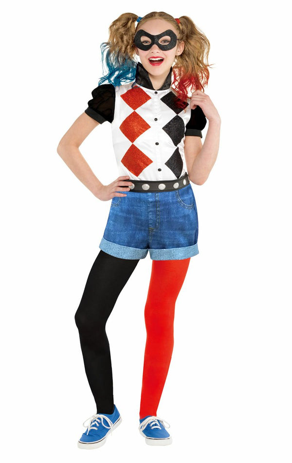 Childrens Classic Harley Quinn Costume - Simply Fancy Dress