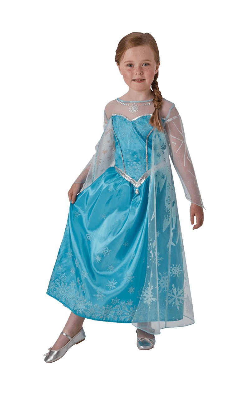 Childrens Deluxe Disney Frozen Elsa Costume - Simply Fancy Dress