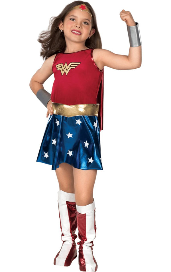 Childrens Deluxe Wonder Woman Costume - Simply Fancy Dress