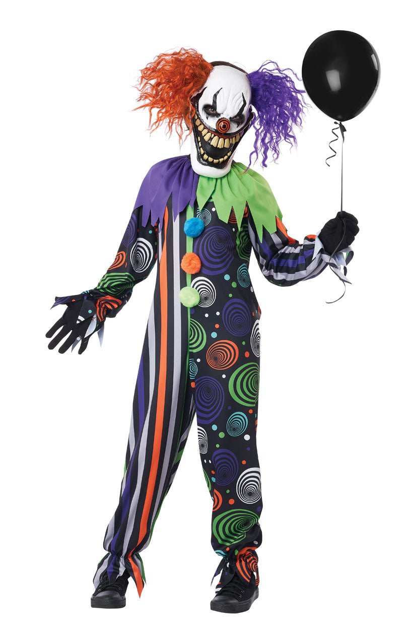 Childrens Funhouse Fiend Clown Costume - Simply Fancy Dress