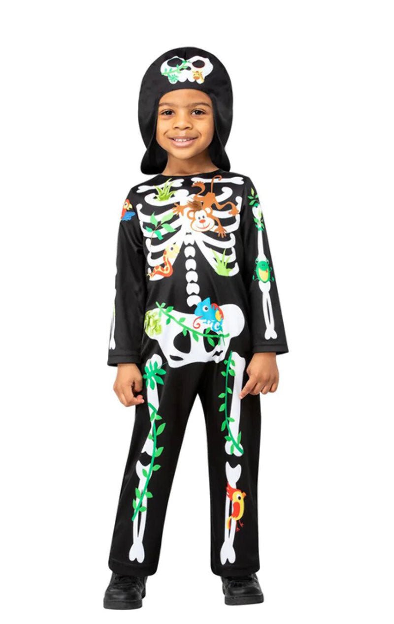 Childrens Jungle Skeleton Costume - Simply Fancy Dress