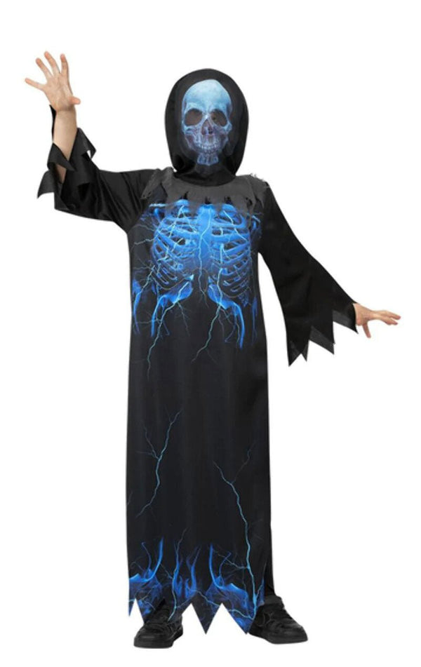 Childrens Midnight Skeleton Reaper Costume - Simply Fancy Dress