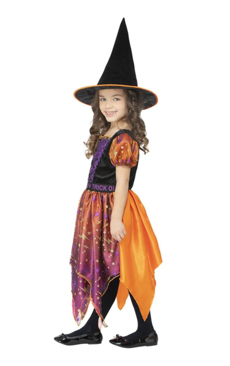 Childrens Moon & Stars Witch Costume - Simply Fancy Dress
