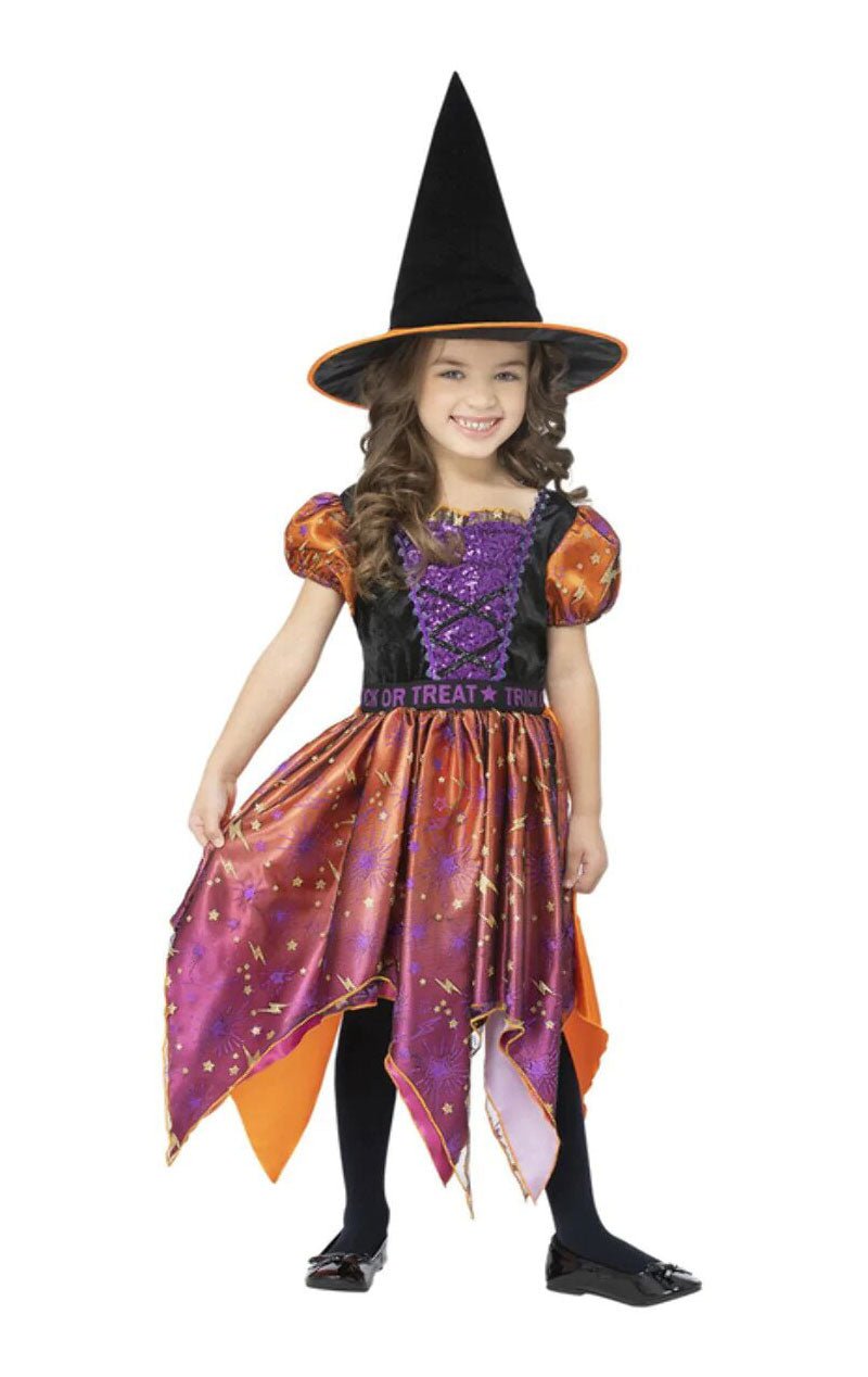Childrens Moon & Stars Witch Costume - Simply Fancy Dress