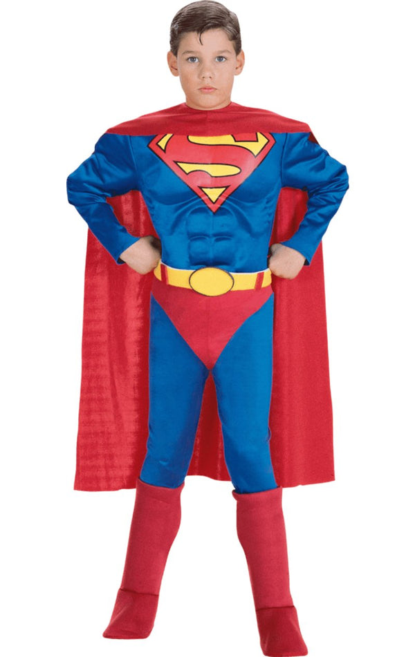 Childrens Muscle Chest Superman Costume - Simply Fancy Dress
