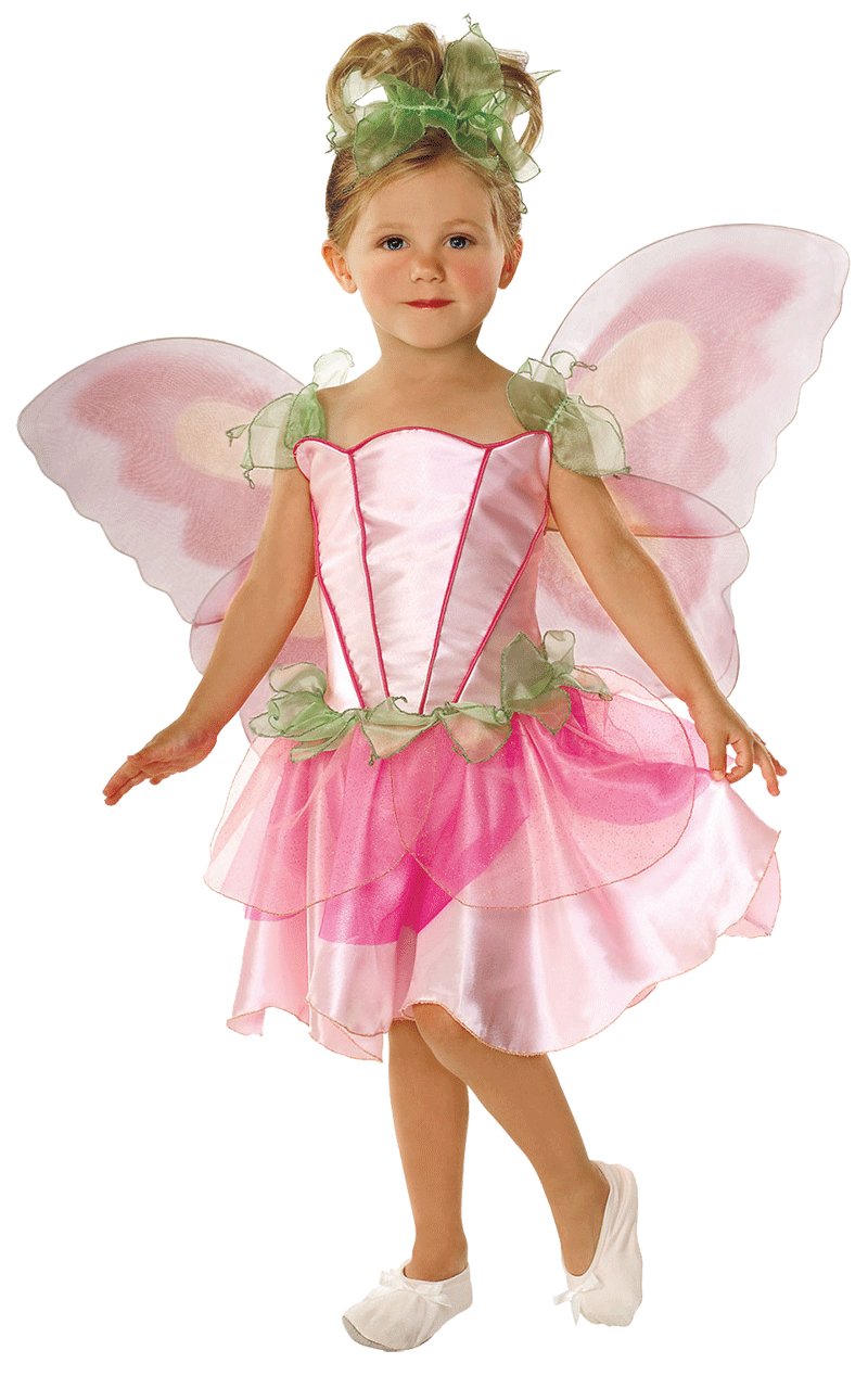 Childrens Pink Fairy Pixie Costume - Simply Fancy Dress