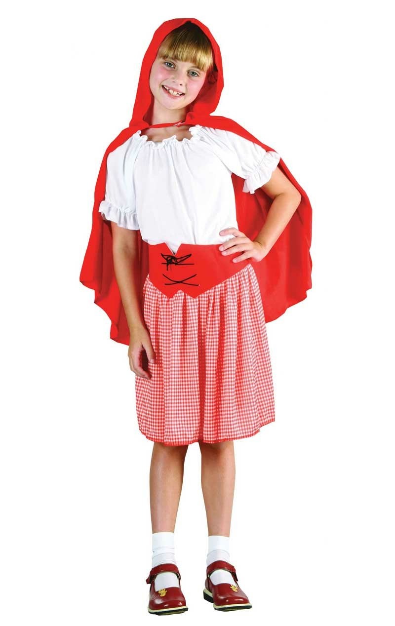Childrens Red Riding Hood Girl Costume - Simply Fancy Dress