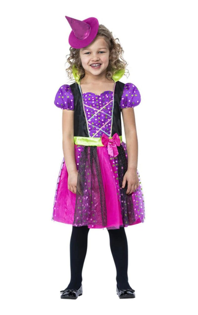 Childrens Spotty Witch Costume - Simply Fancy Dress