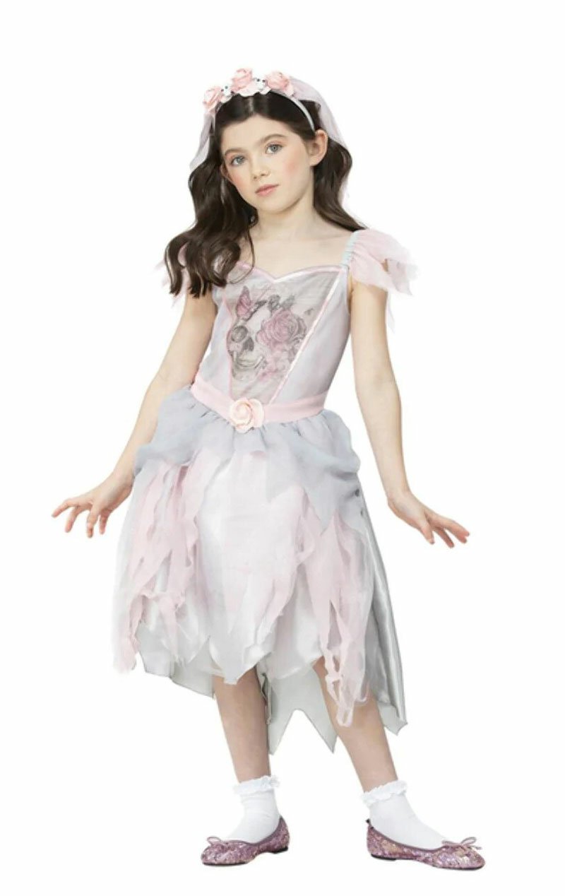 Childrens Vintage Ghost Bride Costume - Simply Fancy Dress