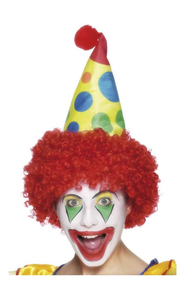 Clown Hat with Wig - Simply Fancy Dress
