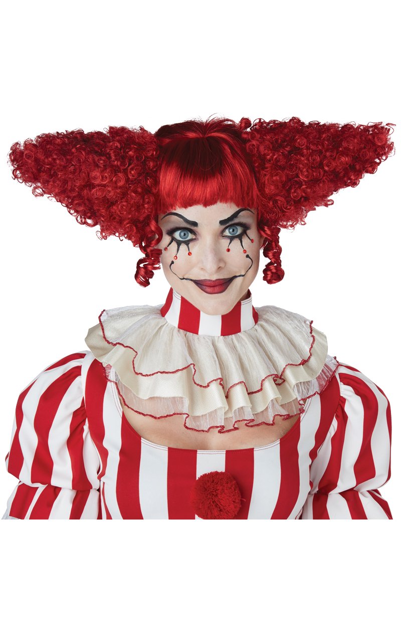 Creepy Clown Dark Red Wig - Simply Fancy Dress