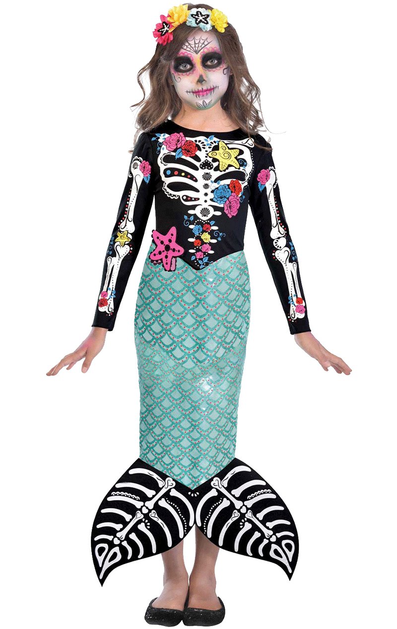 Day of The Dead Mermaid - Simply Fancy Dress