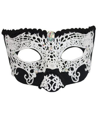 Delma Black/White Mask - Simply Fancy Dress