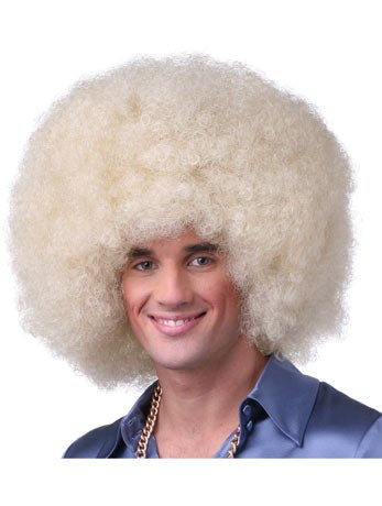 Deluxe Afro Light Blonde Wig - Simply Fancy Dress