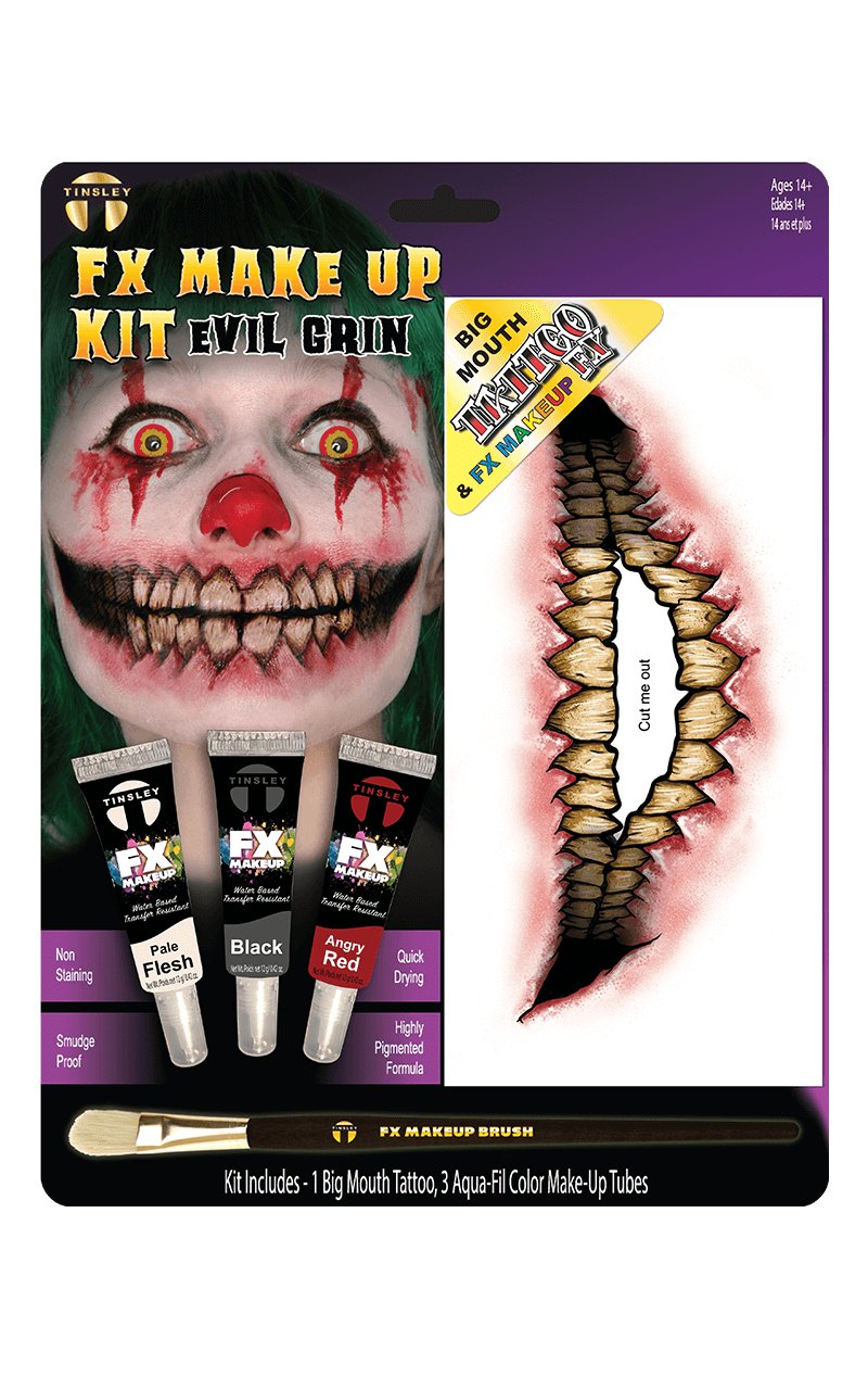 Evil Grin FX Makeup Kit - Simply Fancy Dress