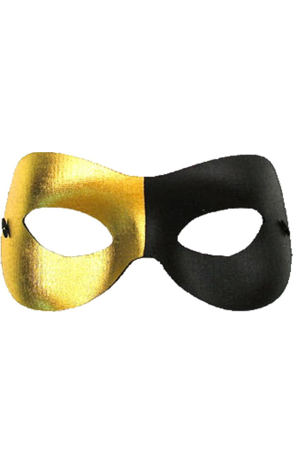 Fashion - Black/Gold Mask - Simply Fancy Dress
