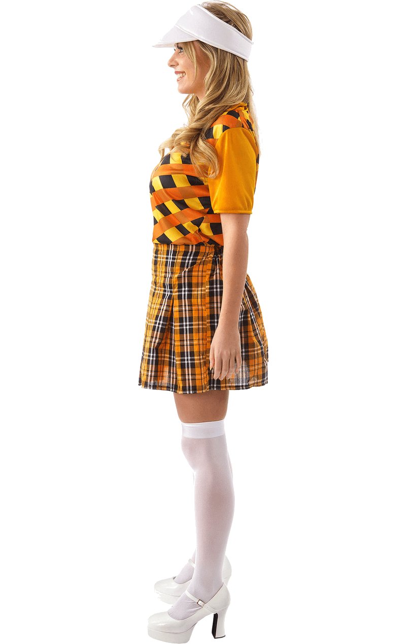 Female Golfer Costume (Orange & Black) - Simply Fancy Dress