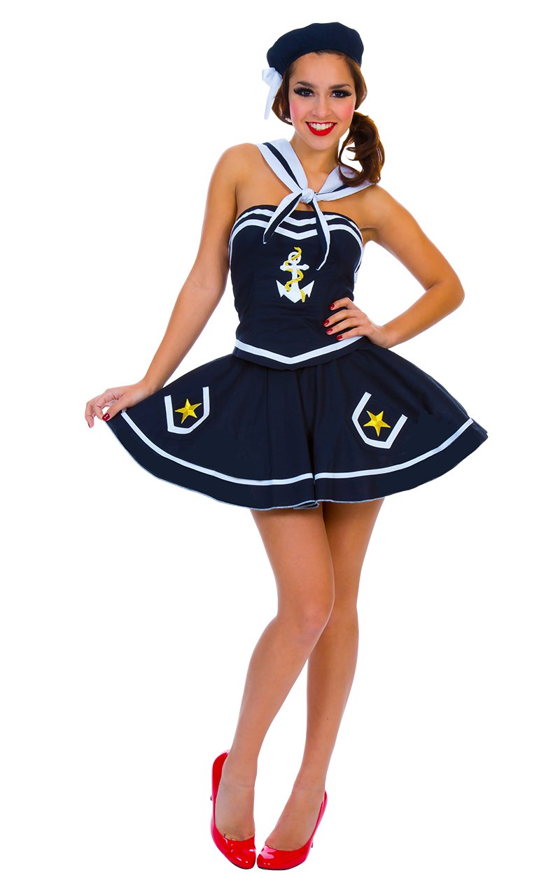 Flirty Blue Sailor Costume - Simply Fancy Dress