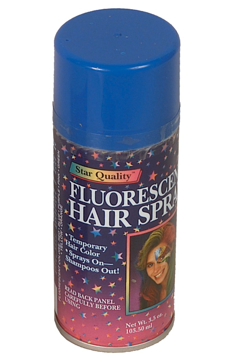 Fluorescent Blue Hair Spray - Simply Fancy Dress