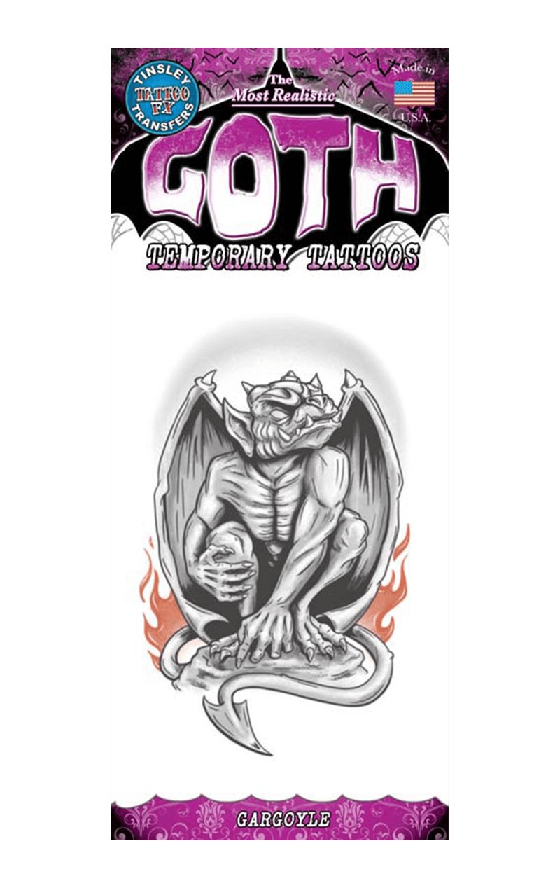 Gargoyle Goth Tattoo - Simply Fancy Dress