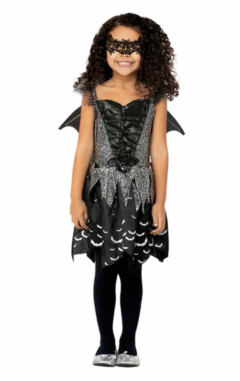 Girls Dark Bat Fairy Halloween Costume - Simply Fancy Dress