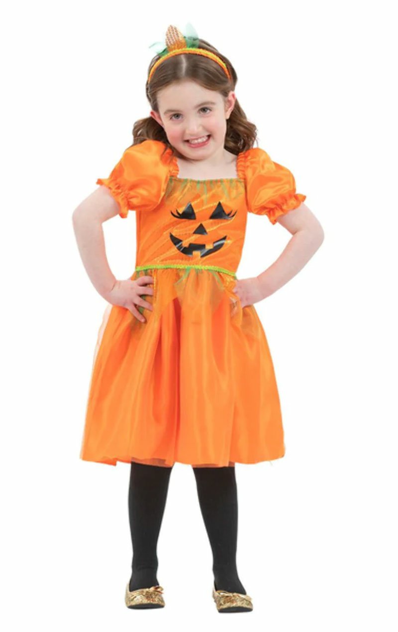 Girls Pumpkin Halloween Costume - Simply Fancy Dress