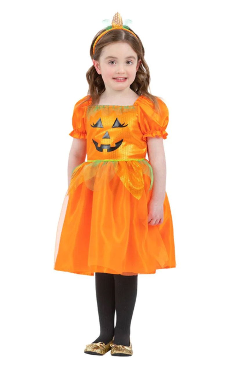 Girls Pumpkin Halloween Costume - Simply Fancy Dress