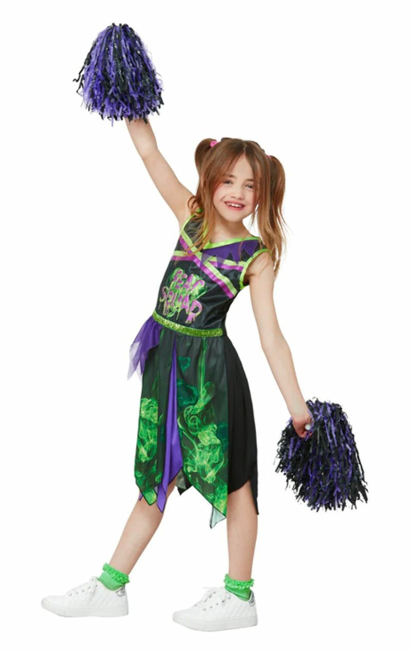 Girls Toxic Cheerleader Halloween Costume - Simply Fancy Dress