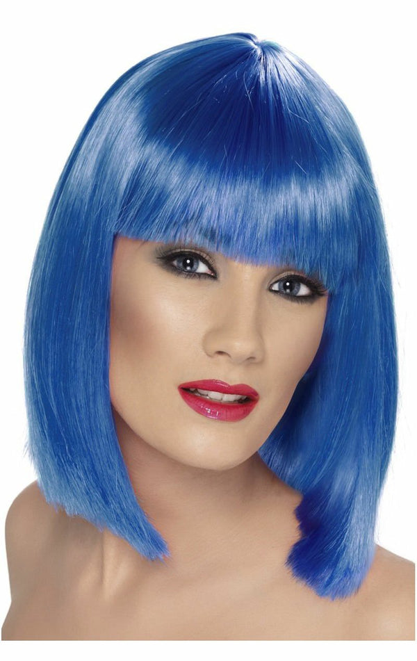 Glam Wig Neon BLUE - Simply Fancy Dress