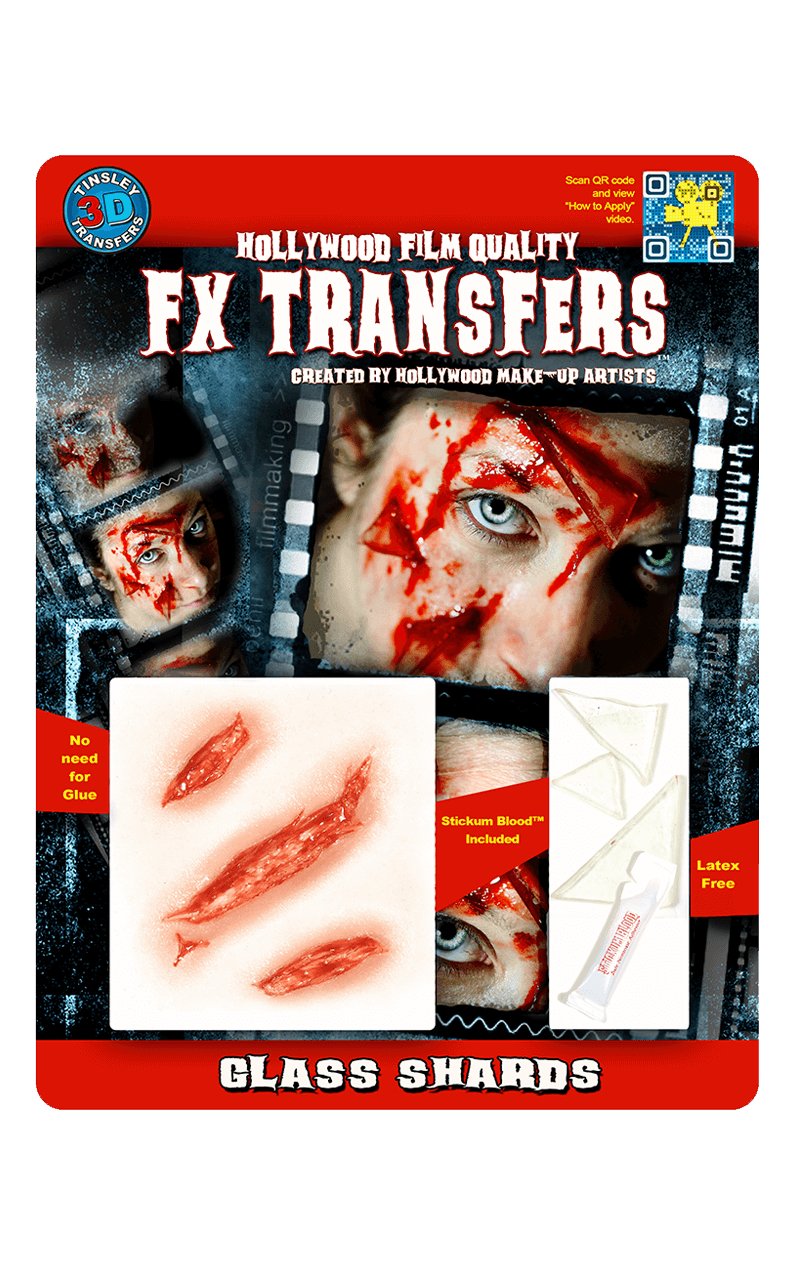 Glass Shards FX 3D Transfers - Simply Fancy Dress