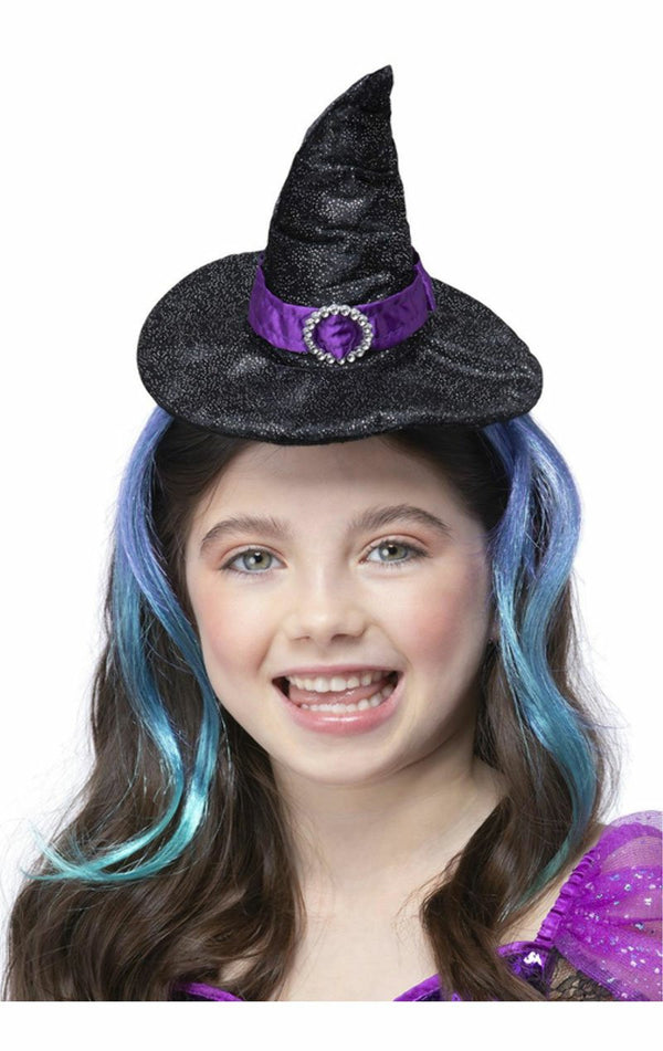 Glitter Witch Headband with Hair - Simply Fancy Dress