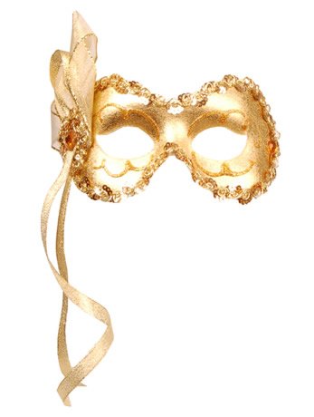 Gold Angelina Mask - Simply Fancy Dress