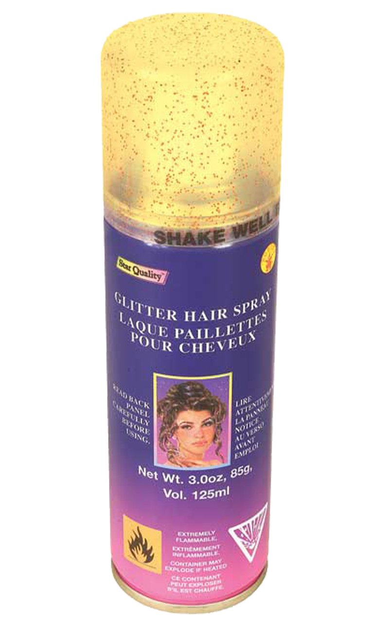 Gold Glitter Hair Spray - Simply Fancy Dress