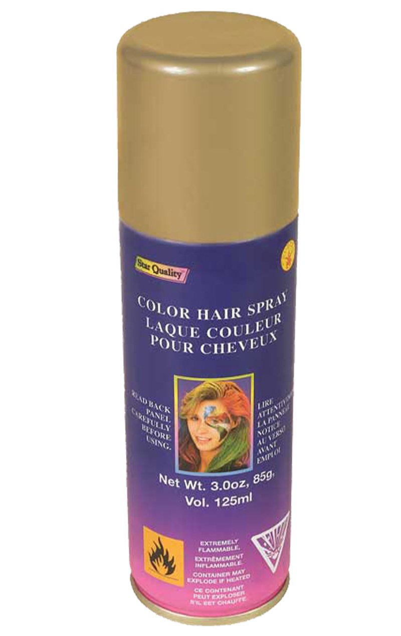 Gold Hair Spray - Simply Fancy Dress