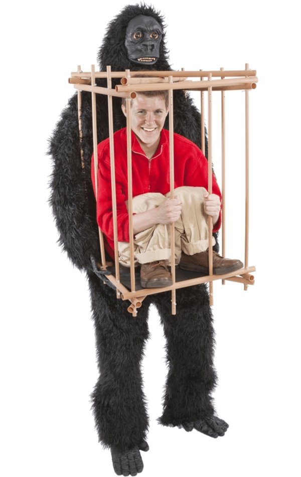 Gorilla & Cage Costume - Simply Fancy Dress