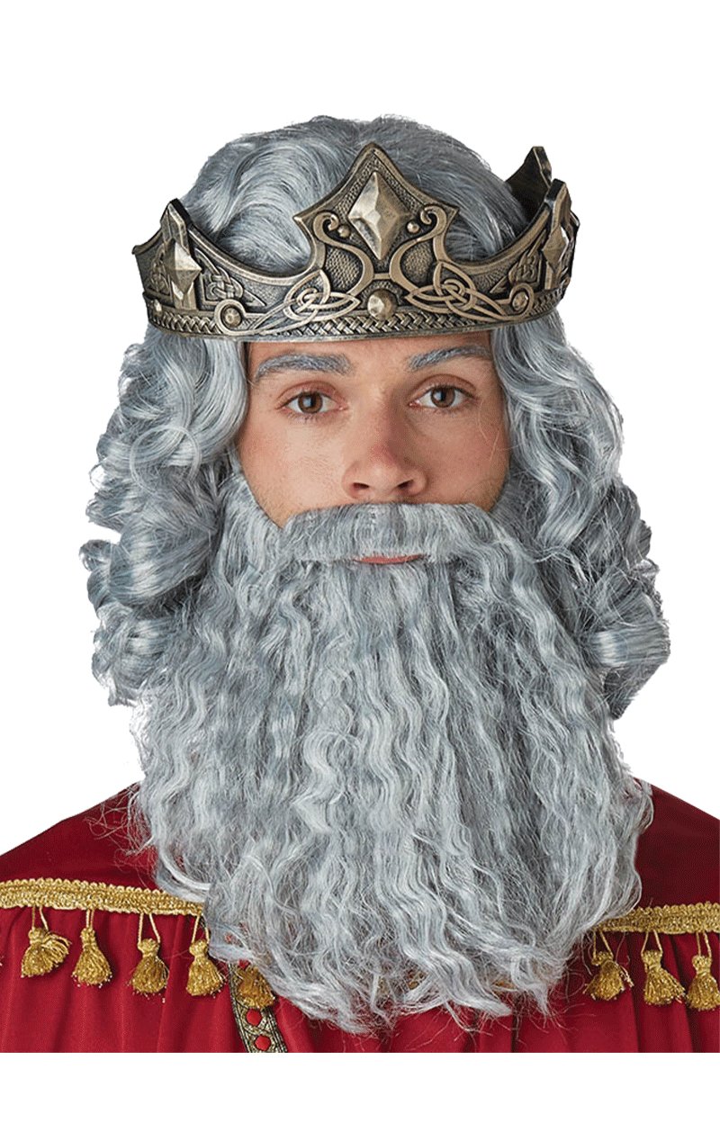 Grey Biblical King Wig and Beard - Simply Fancy Dress