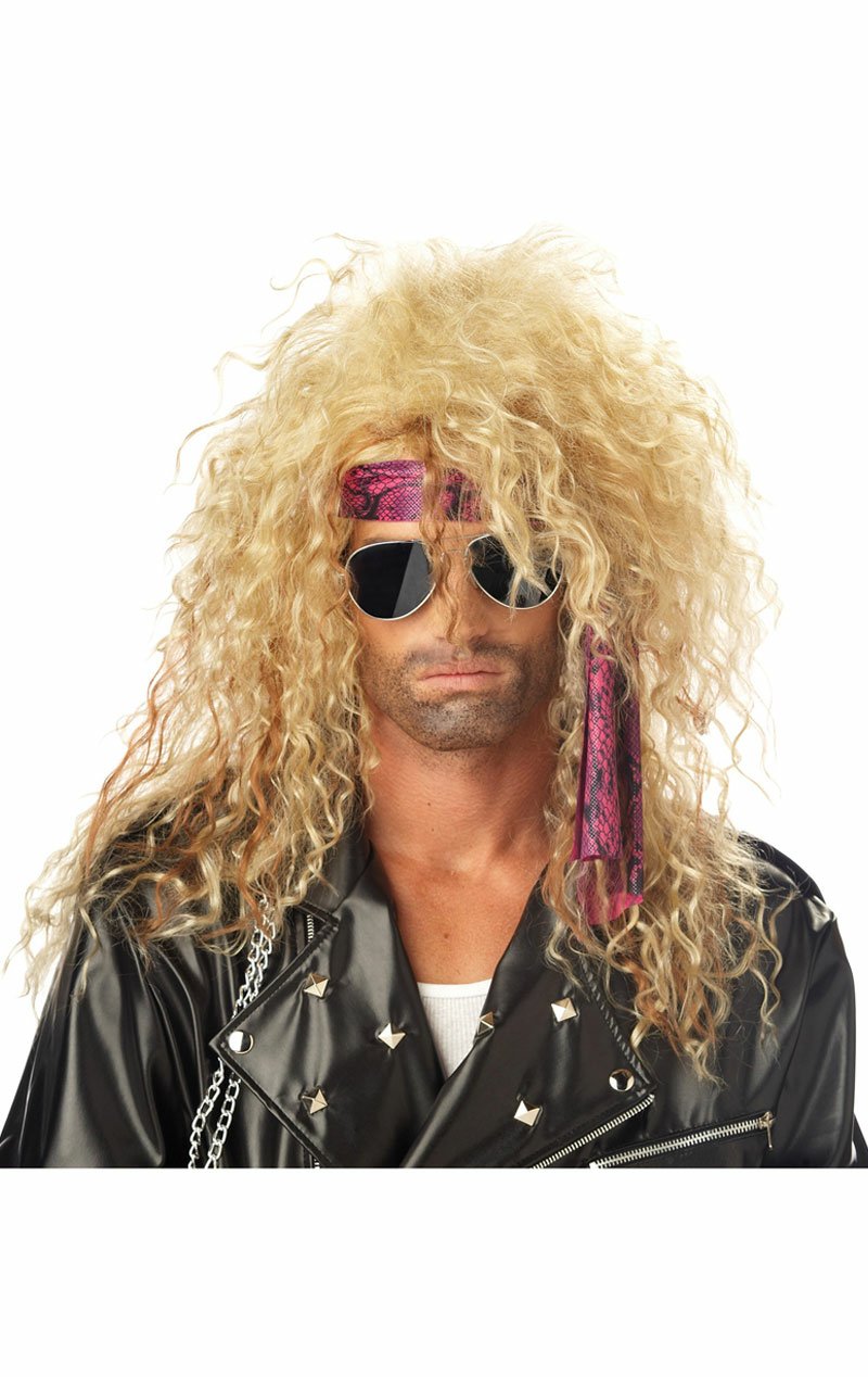 Heavy Metal Rocker Blonde Wig Accessory - Simply Fancy Dress