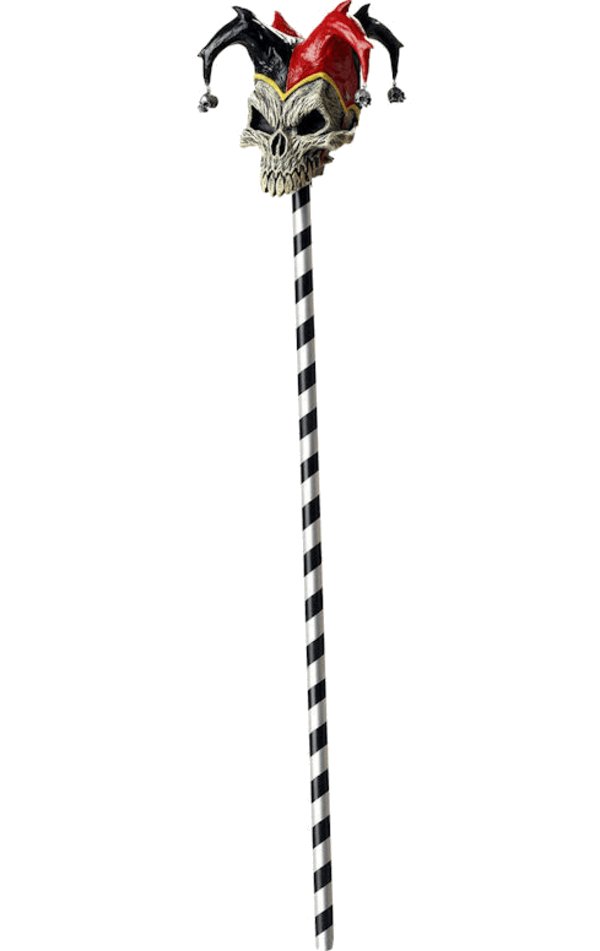 Jester Skull Cane Accessory - Simply Fancy Dress