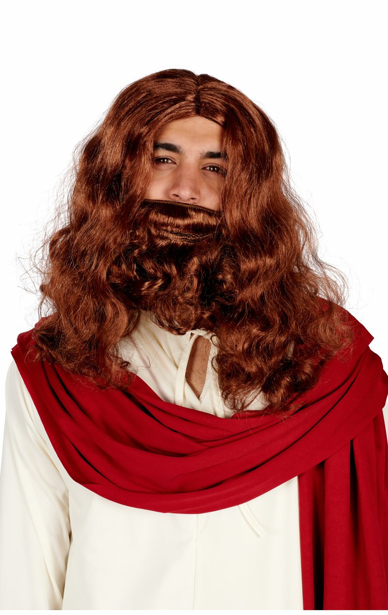 Jesus Wig & Beard Accessory Set - Simply Fancy Dress