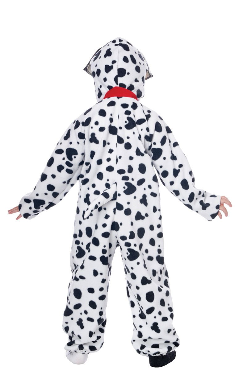 Kids Dalmatian Puppy Fleece Jumpsuit Costume - Simply Fancy Dress