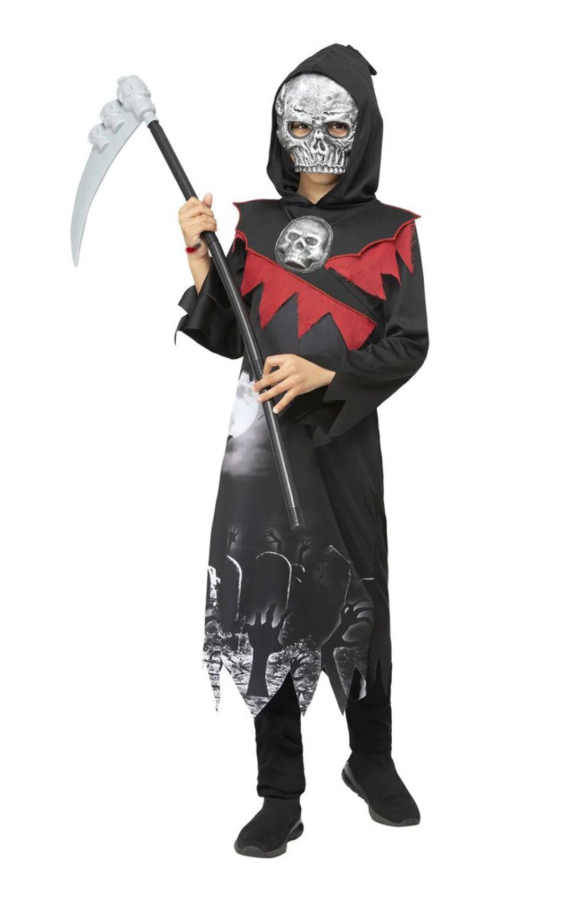 Kids Deluxe Grim Reaper Costume - Simply Fancy Dress