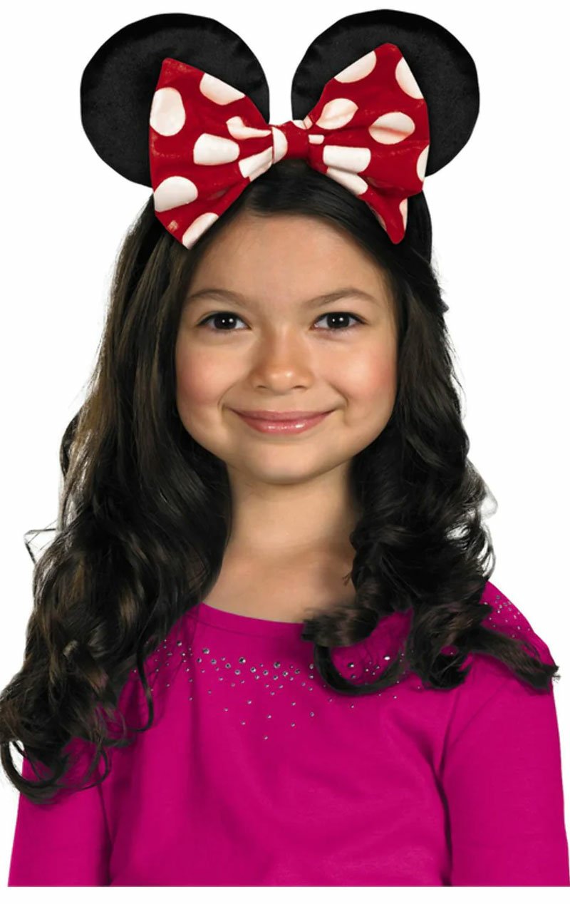 Kids Disney Minnie Mouse Ears Headband Accessory - Simply Fancy Dress