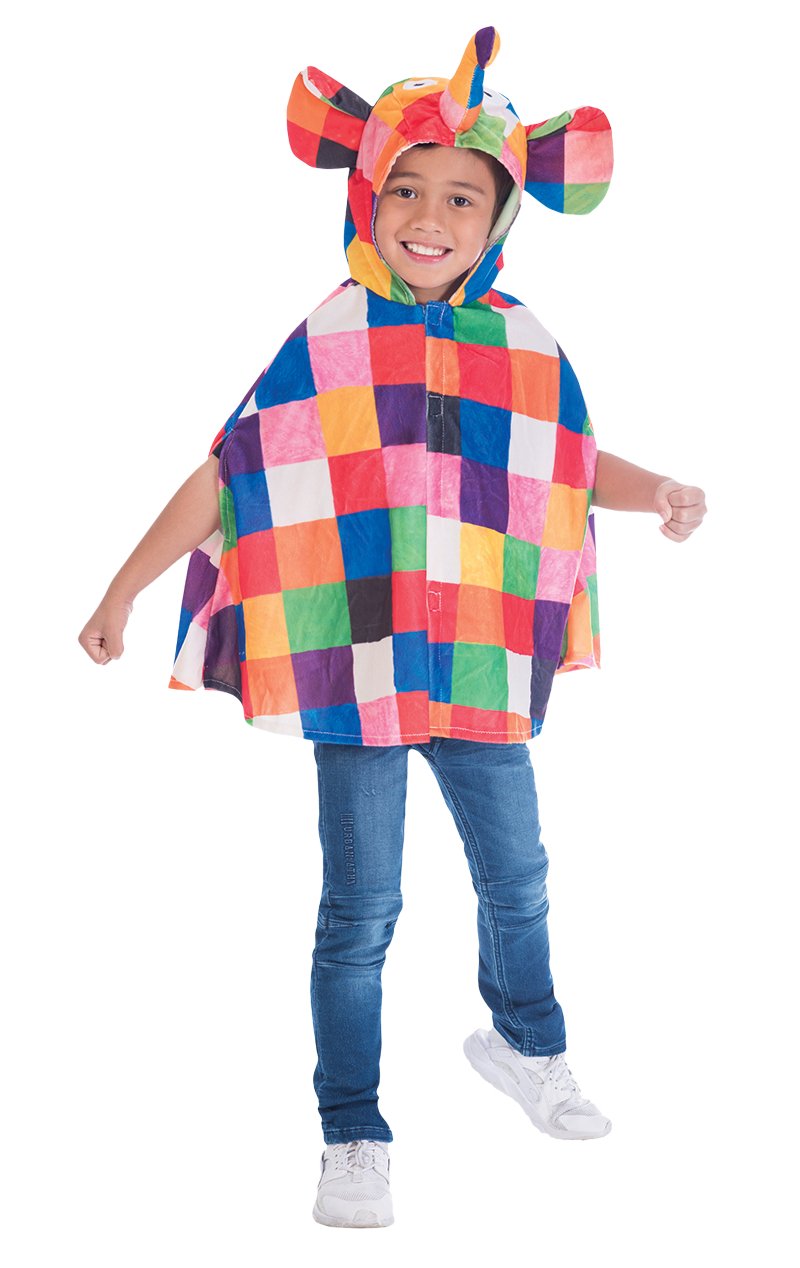 Kids Elmer the Elephant Cape Costume - Simply Fancy Dress