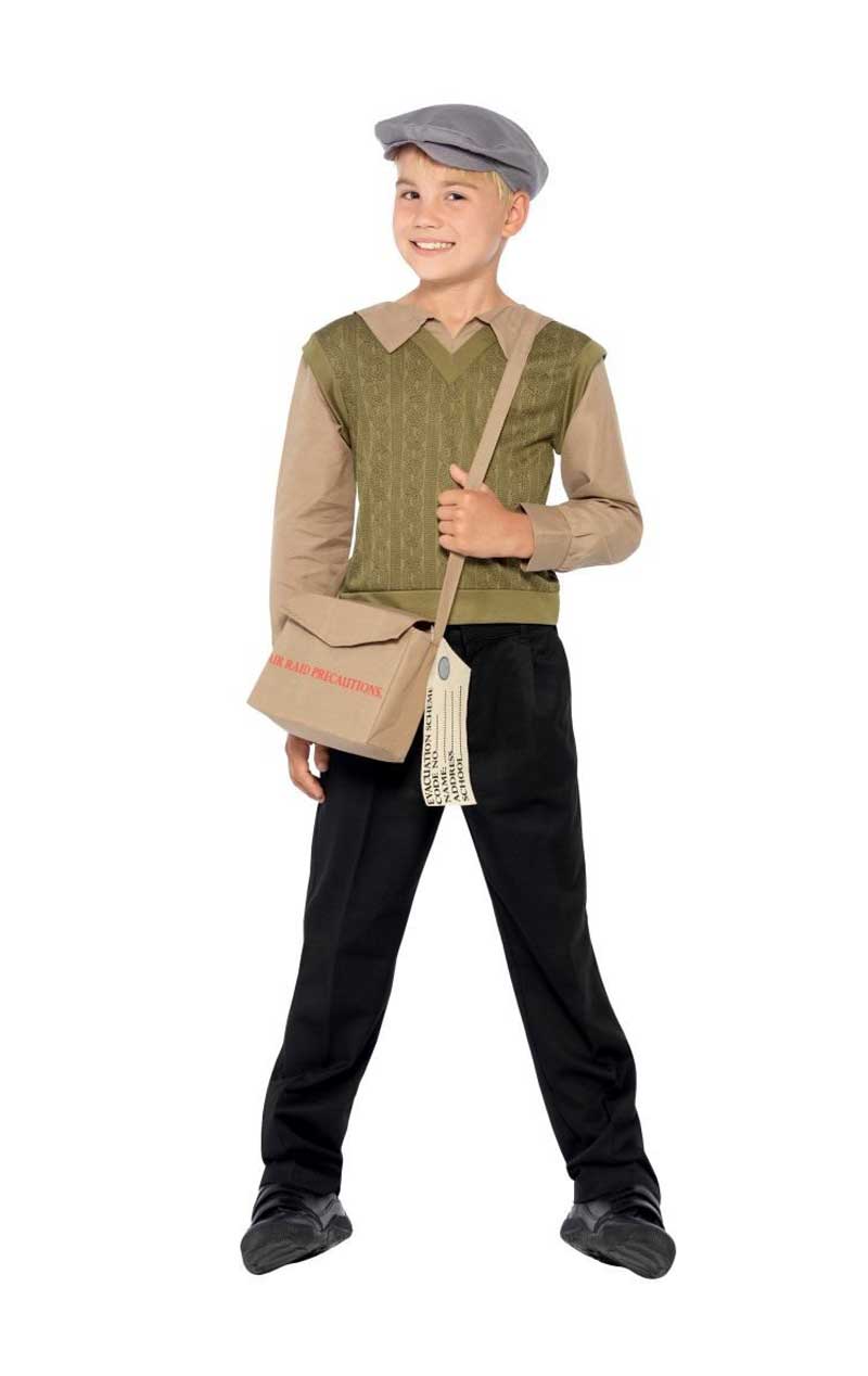 Kids Evacuee Boy Costume - Simply Fancy Dress