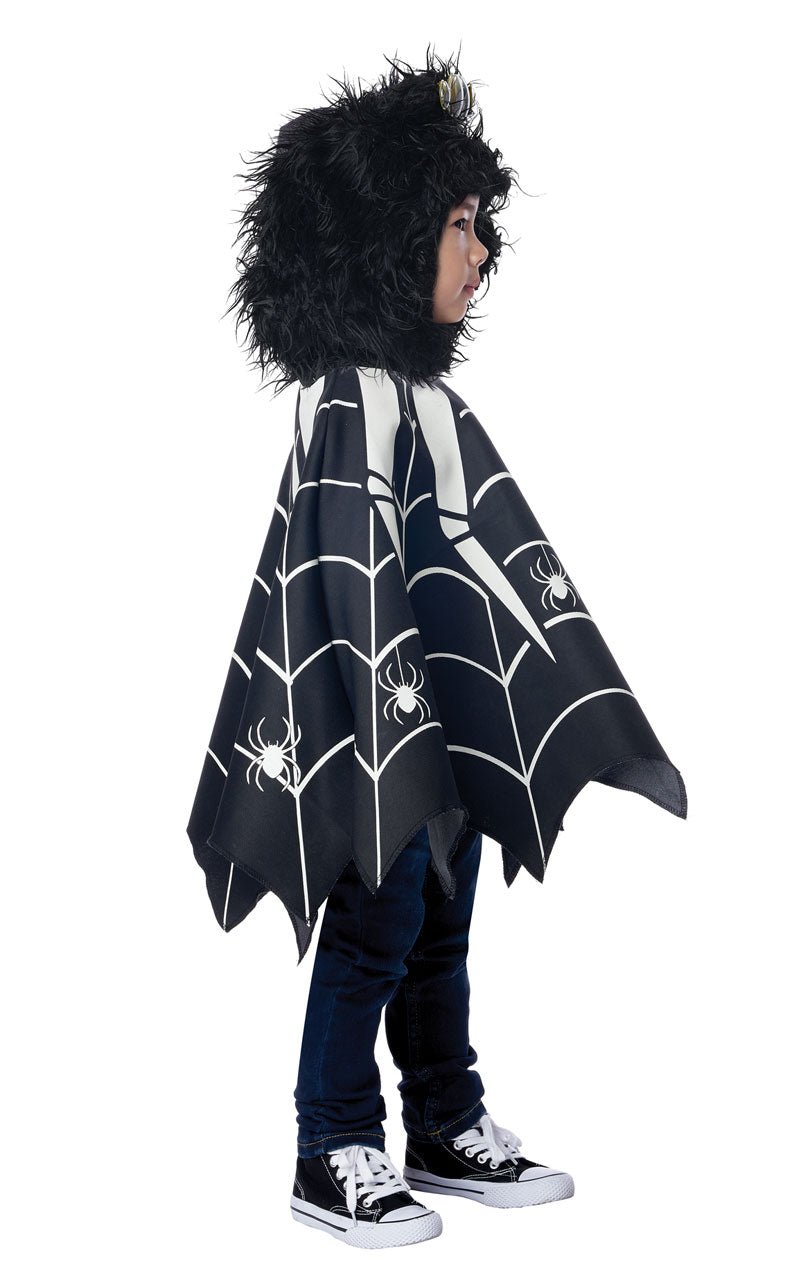Kids Glow-in-the-dark Spider Poncho Costume - Simply Fancy Dress