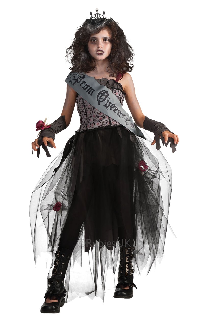 Kids Gothic Prom Queen Costume - Simply Fancy Dress