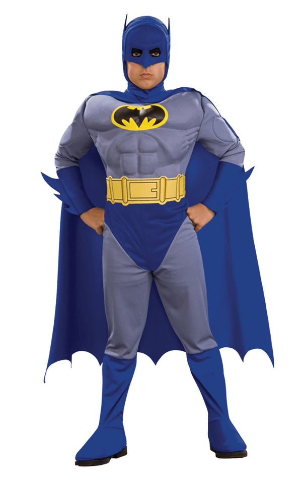 Kids Muscle Blue Batman Costume - Simply Fancy Dress